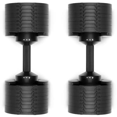 NÜO Nuobell 2-32 kg All Black (Par), Hantlar