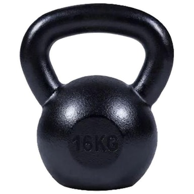 Gorilla Sports Kettlebell Massive Black 16 kg Elgiganten