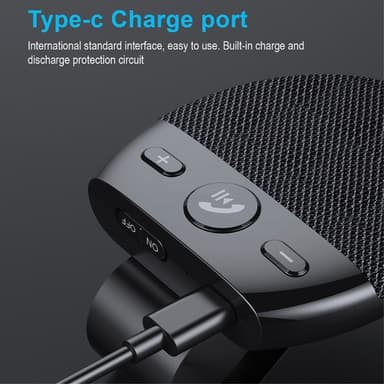 Bil Visir Bluetooth V5.0 Högtalare Handsfree Call Car Kit Musik