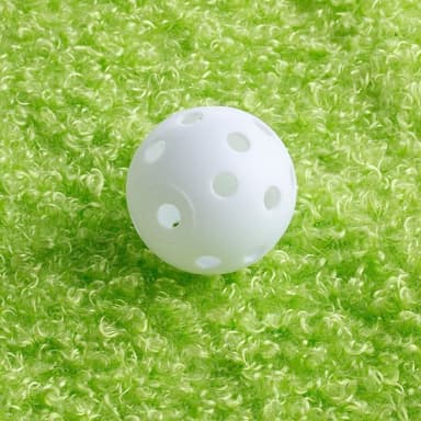 Träningsgolfbollar med hål 10-pack Vit
