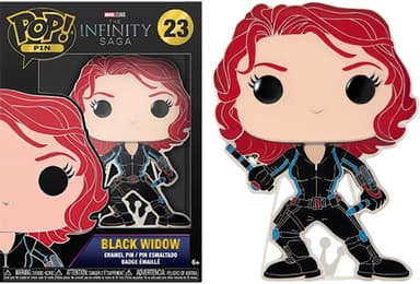 Funko Pin Badge Marvel Infinity Saga Black Widow