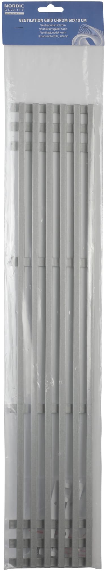 Nordic Quality Ventilationsgaller för kyl frys (krom)