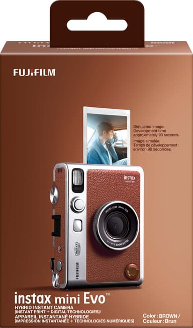 Fujifilm Instax Mini Evo kamera (brun)