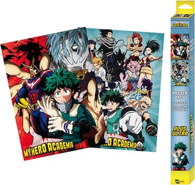 GB eye My Hero Academia två affischer