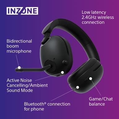 Sony Inzone H9 trådlöst gamingheadset (svart)