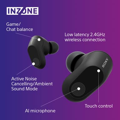 Sony Inzone Buds in ear-hörlurar (svarta)