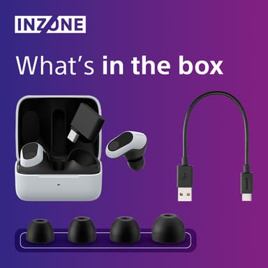 Sony Inzone Buds in ear-hörlurar (vita)