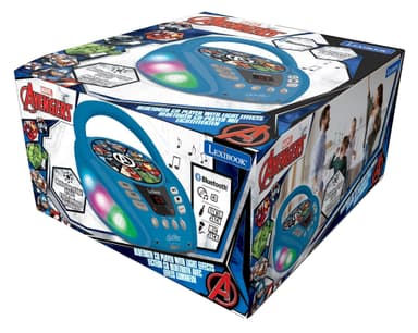Avengers Bluetooth CD-spelare med ljuseffekter