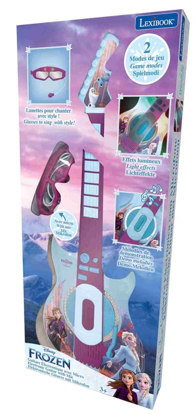 Frozen Electronic Lighting Guitar med mikrofon i glasögonformat