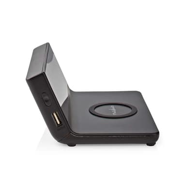 Nedis Trådlös laddare för Väckarklocka | Qi certifierad | 5 / 7.5 / 10 / 15 W | USB A-Hane | 2 Larmtider | Snooze-funktion