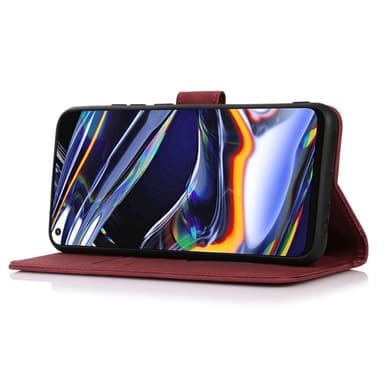 SKALO Motorola Moto G14 KHAZNEH Plånboksfodral i PU-Läder - Röd