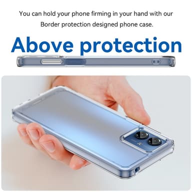 SKALO Motorola Moto G14 Transparent TPU Metalknappar Skal - Transparent