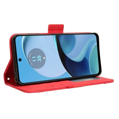 SKALO Motorola Moto G14 6-FACK Plånboksfodral - Röd
