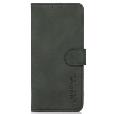 SKALO Motorola Moto G14 KHAZNEH Plånboksfodral i PU-Läder - Grön
