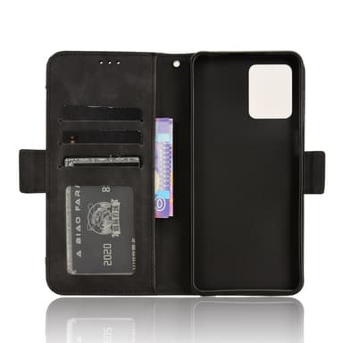 SKALO Motorola Moto G14 6-FACK Plånboksfodral - Svart
