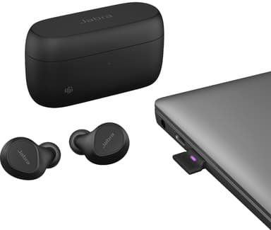 Jabra Evolve2 Buds USB-A MS Teams trådlösa hörlurar