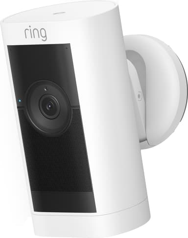 Ring Stick Up Cam Pro säkerhetskamera (vit/batteri)
