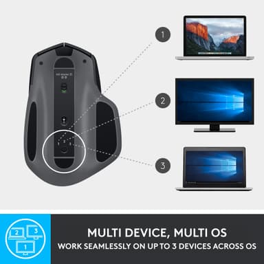 Logitech MX Master 2S trådlös mus (svart)