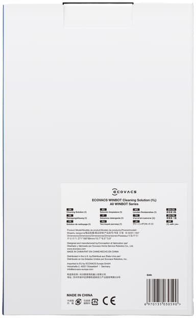 Rengöringslösning för Ecovacs WINBOT W1 Pro fönsterputsrobot (1L)