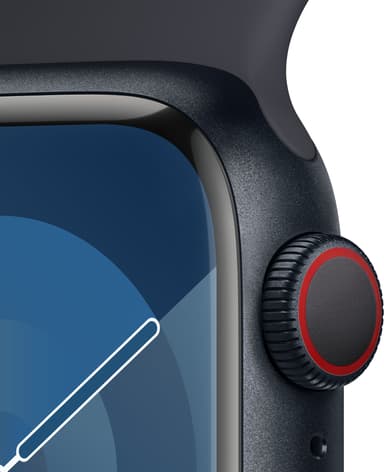 Apple Watch S9 41mm GPS+CEL (Midnight Alu/Midnight sportband) M/L