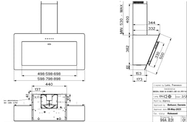 Epoq Vägghängd Köksfläkt FNO 905 BK (svart 90cm)