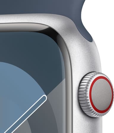 Apple Watch S9 45mm GPS+CEL (Silver Alu/Storm Blue sportband) S/M