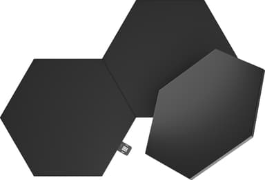 Nanoleaf Shapes Ultra Black Hexagon expansionspaket (3 paneler)