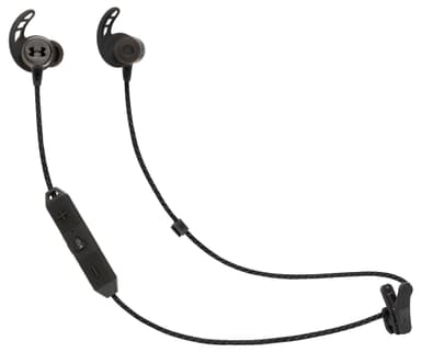 JBL UA Sport Wireless React trådlösa in-ear hörlurar (svart)