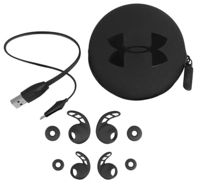 JBL UA Sport Wireless React trådlösa in-ear hörlurar (svart)