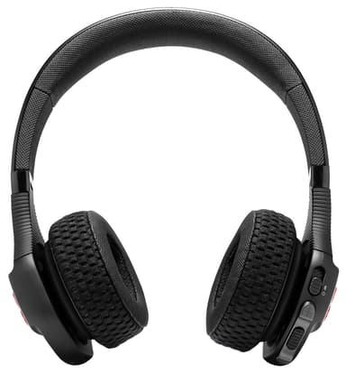 JBL UA Sport Wireless Train trådlösa on-ear hörlurar (svart/röd)