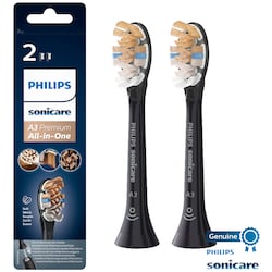 Philips Sonicare tandborsthuvud HX909211 (svart, 2-pack)