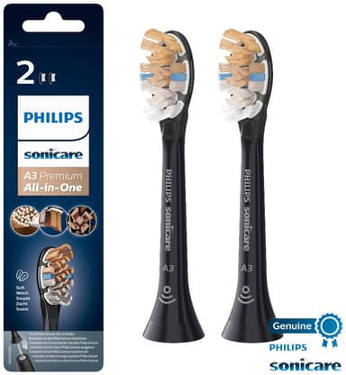Philips Sonicare tandborsthuvud HX909211 (svart, 2-pack)