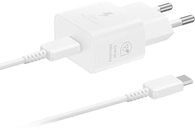 Samsung USB-C 25W laddare med kabel (vit)