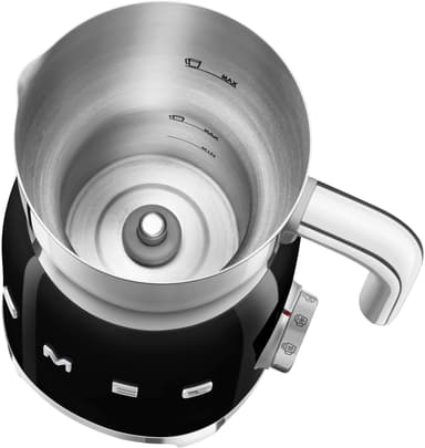 Smeg mjölkskummare i 50-talsstil MFF11BLEU (svart)