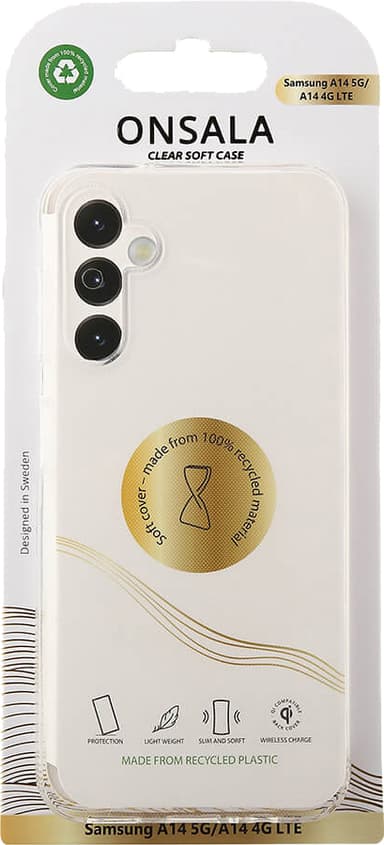 Onsala Samsung A14 5G/4G fodral (genomskinligt)