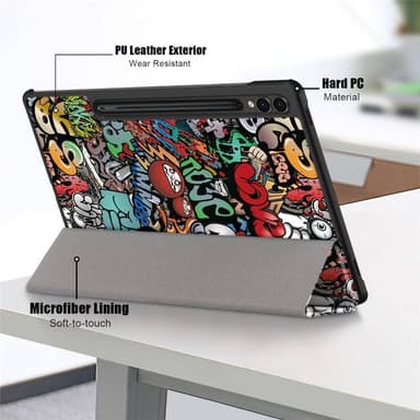 Aktivt Fodral Samsung Galaxy Tab S9 11.0 - Graffiti