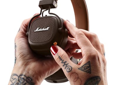 Marshall Major III trådlösa on-ear hörlurar (brun)