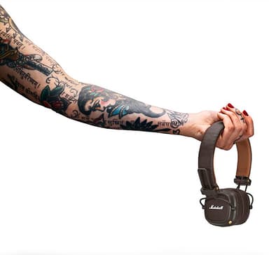 Marshall Major III trådlösa on-ear hörlurar (brun)