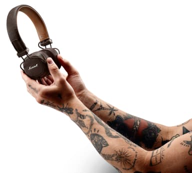 Marshall Major III on-ear hörlurar (brun)