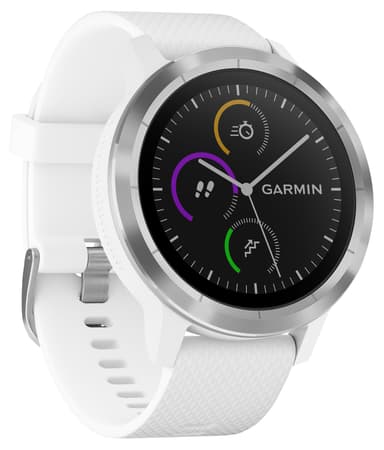 Garmin Vivoactive 3 GPS smartwatch (vit/stål)