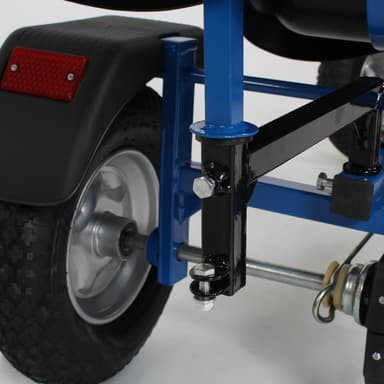 tectake Gokart 2-sits - blå