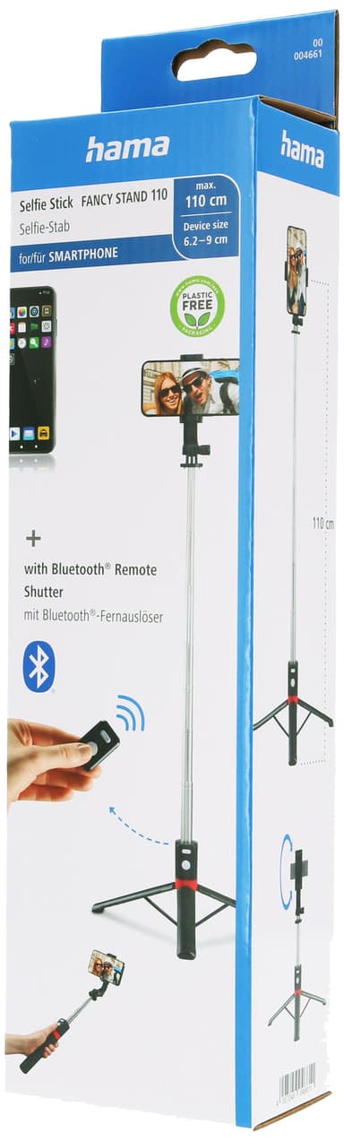 Hama Fancy Stand 110 selfie-stick (svart)