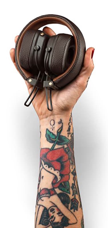 Marshall Major III trådlösa on-ear hörlurar (brun)
