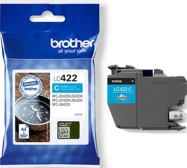 Brother LC422 bläckpatron (cyan)