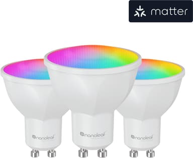 Nanoleaf Essentials Matter LED-lampa GU10 (3-pack)