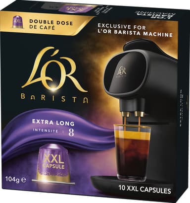 L'OR Barista Extra Long intensity 8 kaffekapslar (10 pack)