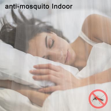Myggnät för skydd mot myggor och insekter (vit)