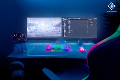 Deltaco DK460 tangentbord för gaming (transparent)