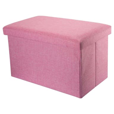 Hopfällbar bänk 49x30x30 cm Sittpall Sittkub (pink)