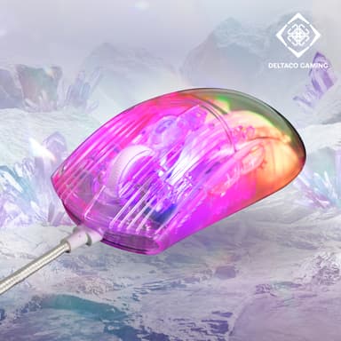 Deltaco DM330 gamingmus (transparent)